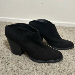 Black Slip-On Booties